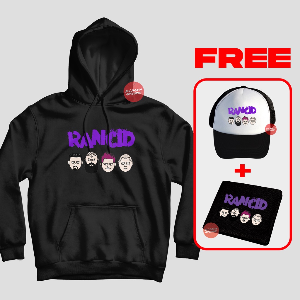 Rancid / Topi Rancid / Hoodie Rancid / Dompet Rancid / Sweater Rancid / Paket Topi Hoodie Dompet Rancid / Topi Band / Hoodie Band / Dompet Band