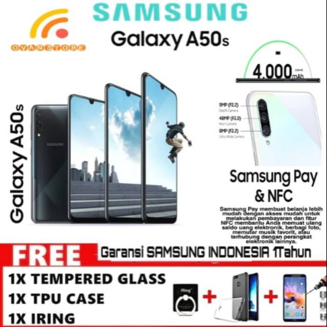 SAMSUNG A50S RAM 6/128GB GARANSI RESMI SAMSUNG INDONESIA