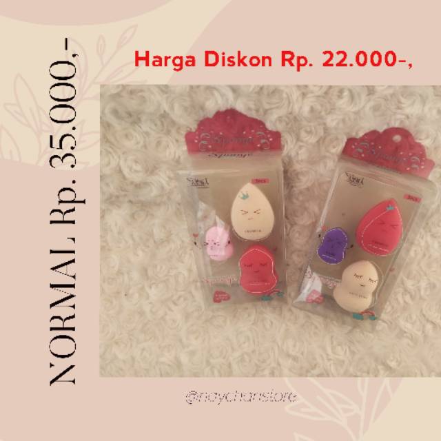 Spons beauty blender 3 in 1