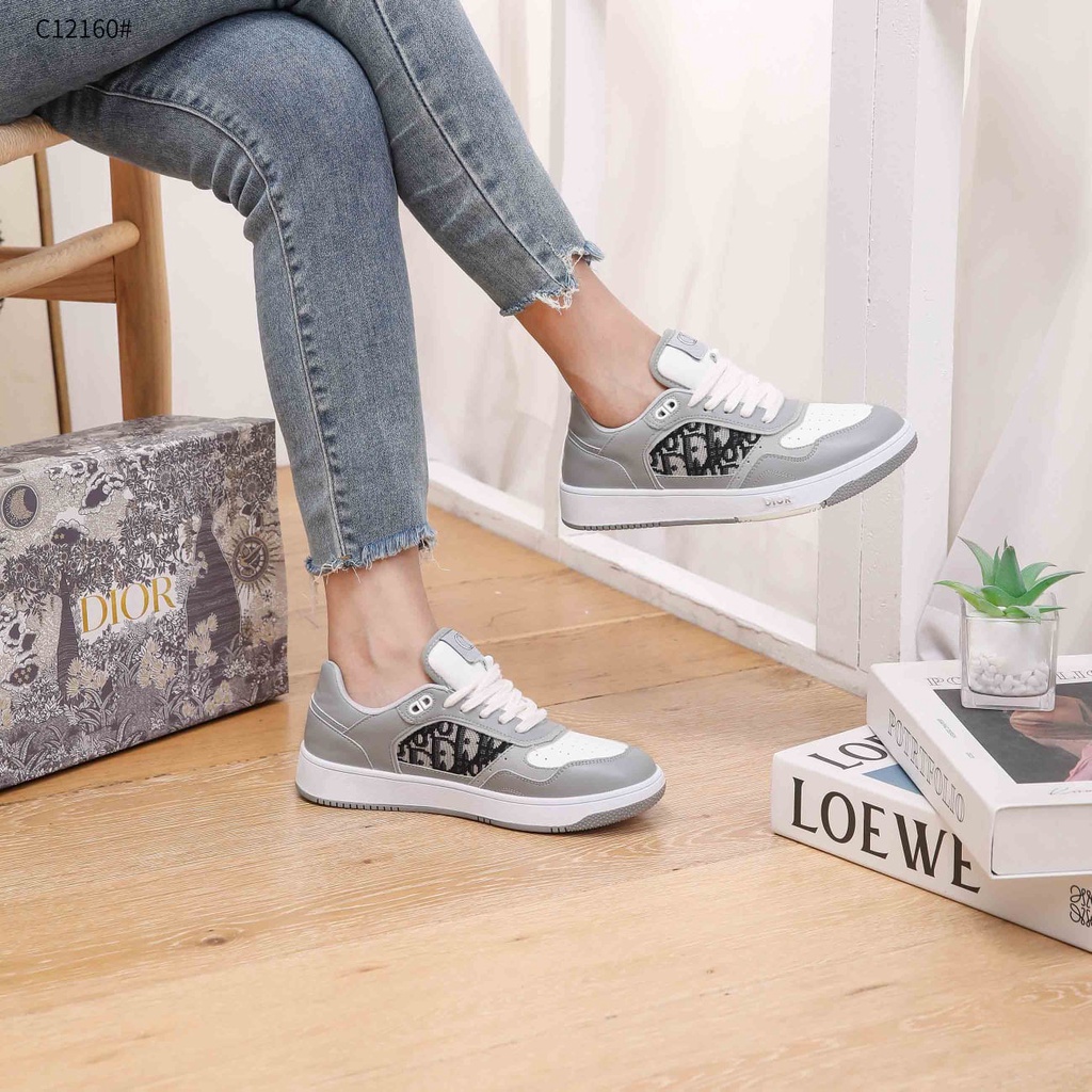 CD B27 Low-top sneakers oblique jacquard gray C12160