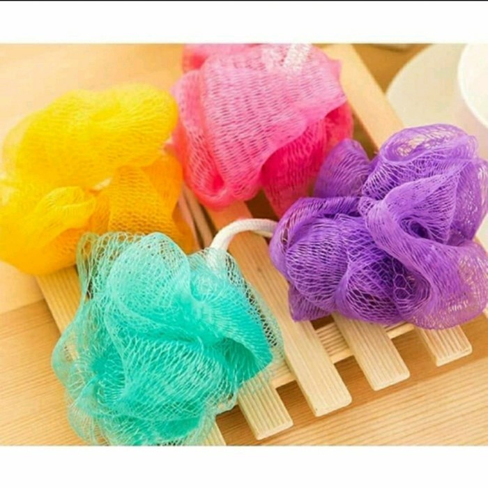 Spons Mandi Busa Shower Puff Bath Sponge Labu Blewah d3grosir