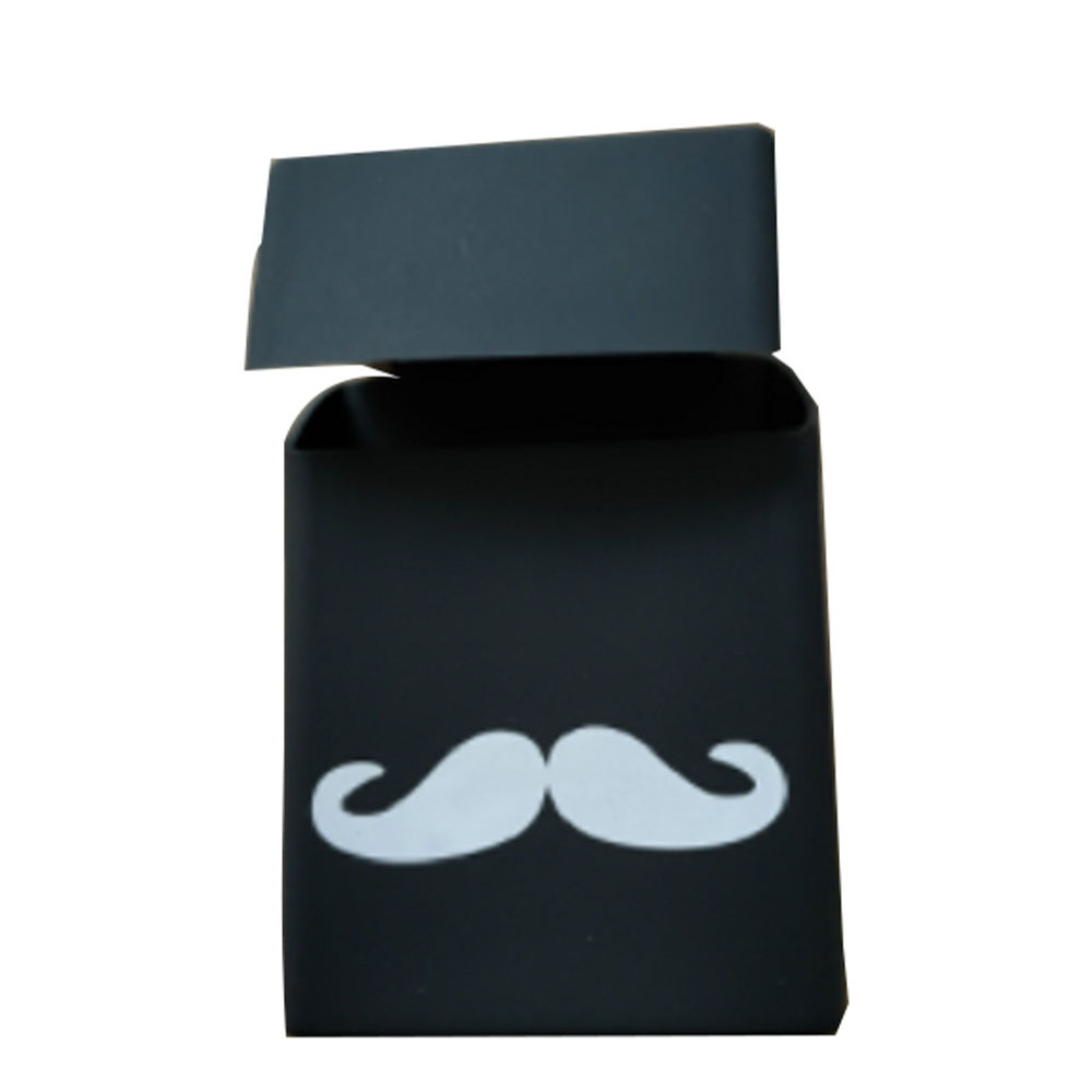 Cover Kotak Rokok Silicone Motif Mustache - B100S -- HOURONG