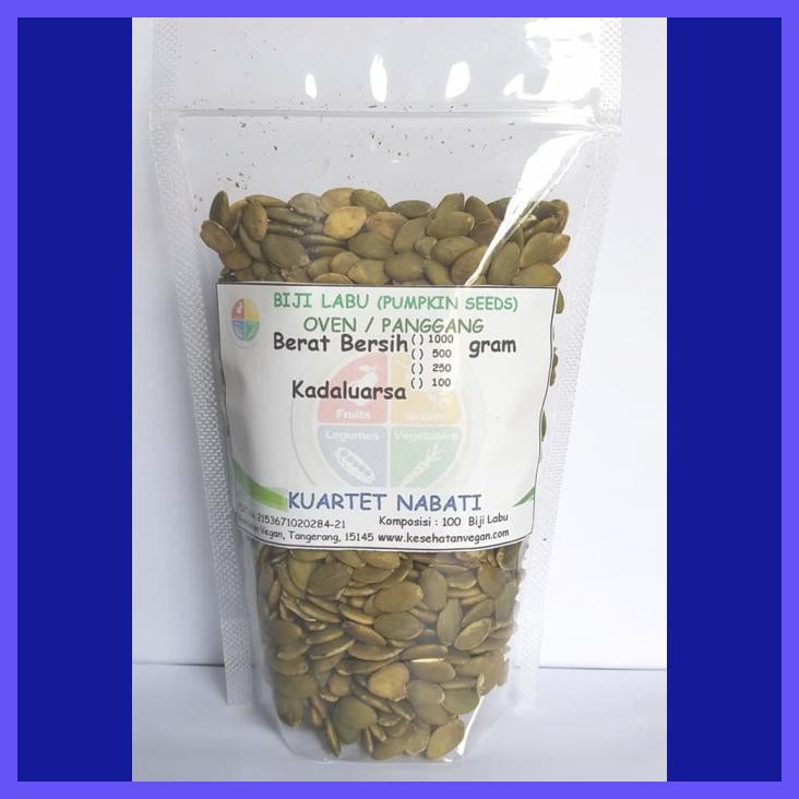

PUMPKIN SEED - BIJI LABU KUPAS - OVEN - ROASTED - MATANG 250 GR
