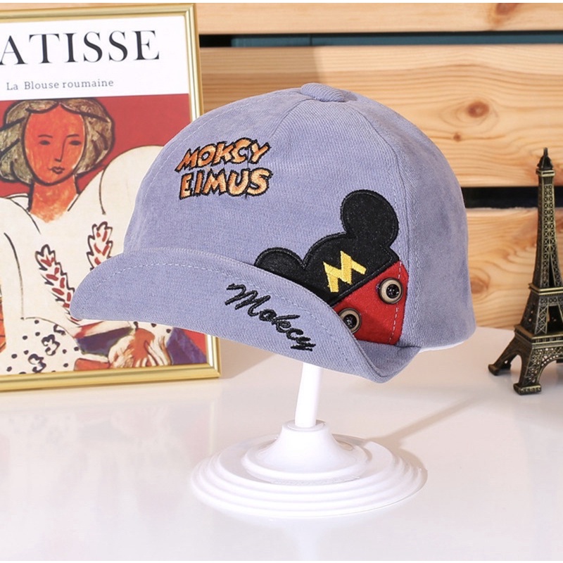 Topi Baseball Anak Balita Model Mic*key Elmus / Toddler Baseball Hat Cap-Biru