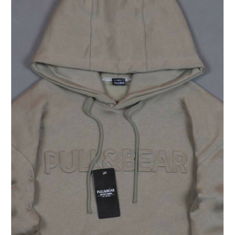 SWEATER HOODIE PULL&amp;BEAR EMBOOSD TIMBUL 3D PREMIUM HIGH QUALITY FULLTAG&amp; LEBEL ( TERBESTSELLER ) HOODIE PRIA WANITA UNISEX