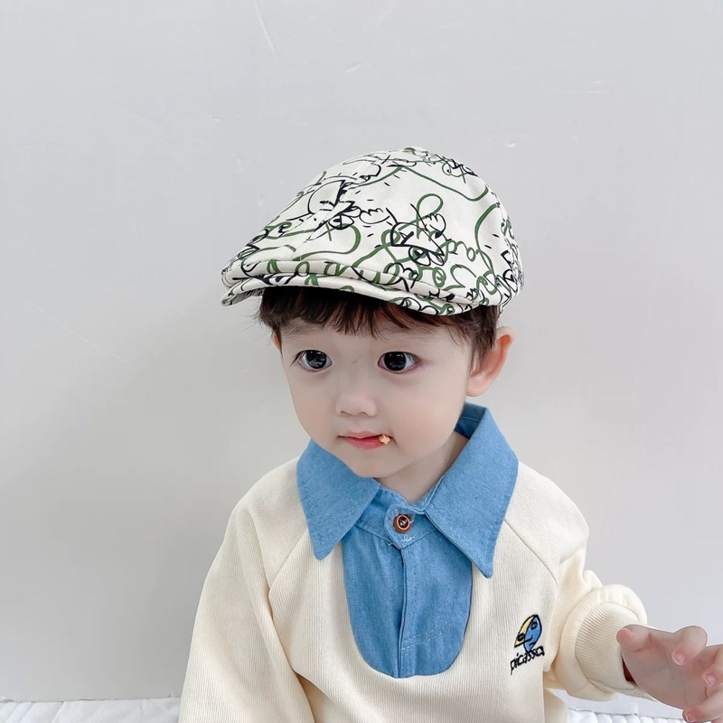 Topi Beret Anak Balita Unisex Laki Laki Perempuan Model Varian