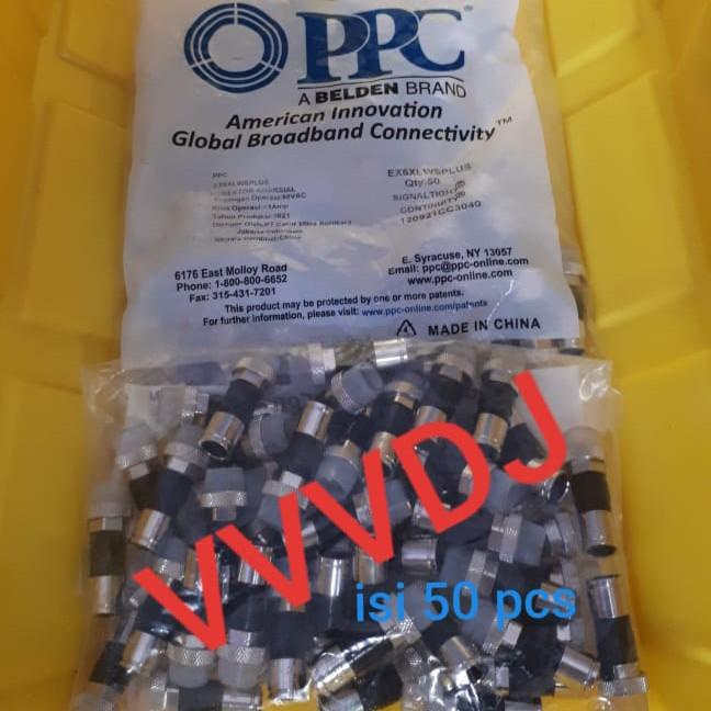 Belden Ppc-Ex6 F Compression Connector Rg6/Konnector Rg6 Compres