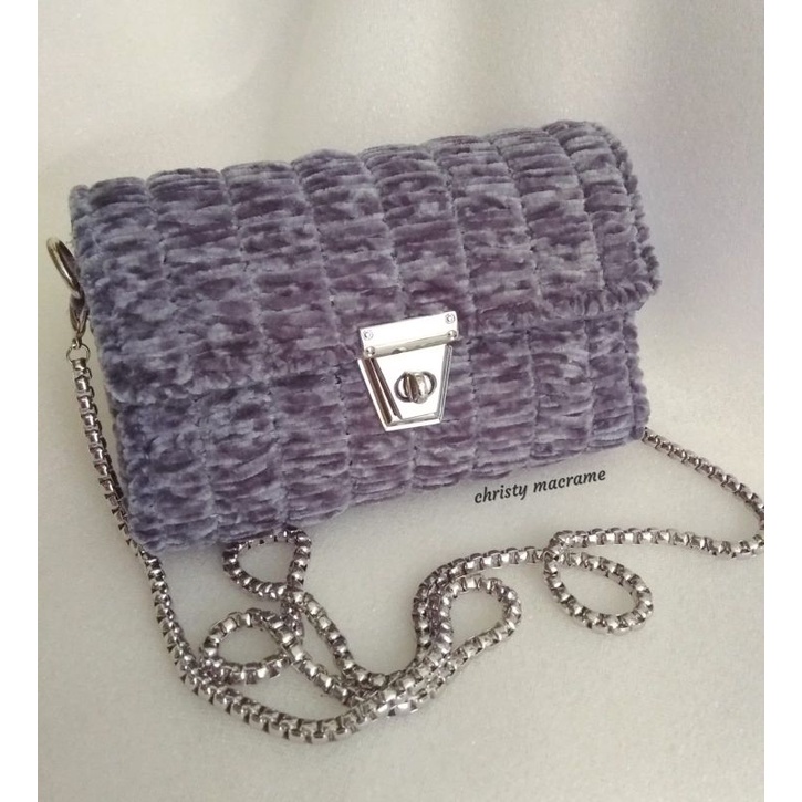 Tas Bludru plastik canvas