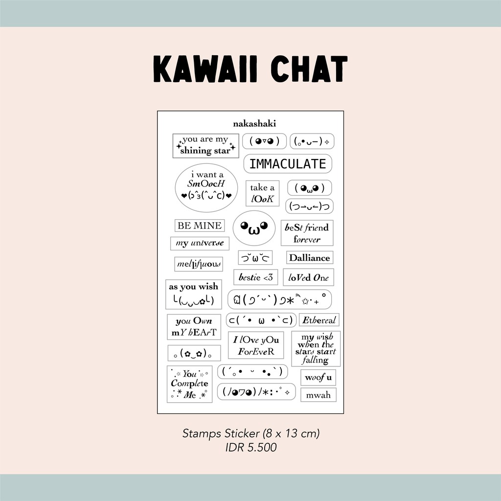 

[NAKASHAKI] - Kawaii Chat Deco Sticker