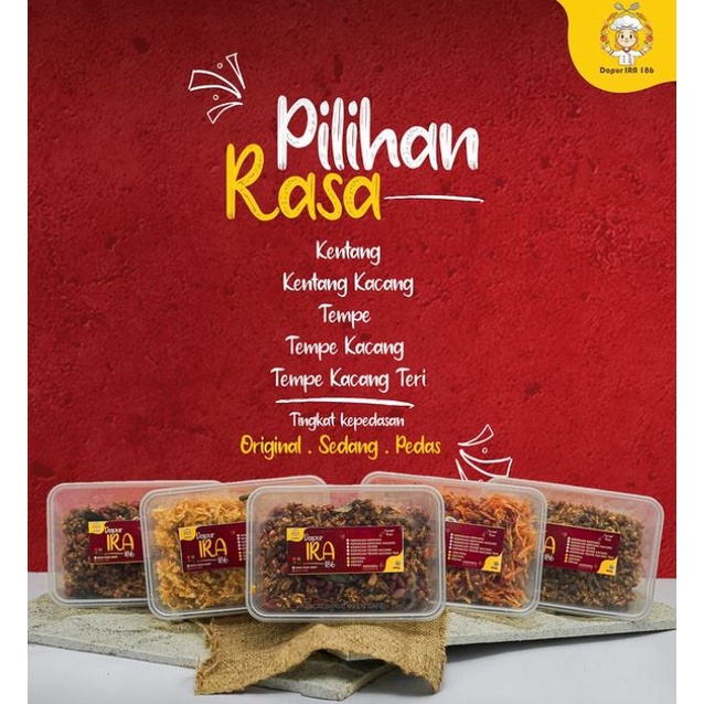 

Paket kering tempe dan kentang isi 5 pack