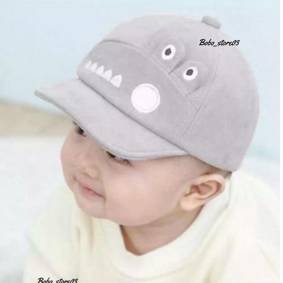 topi anak bayi laki laki perempuan lucu karakter crocodile premium