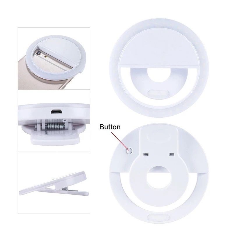 Lampu Selfie Ring Light Jepit Universal Handphone Ring Selfie Led Light