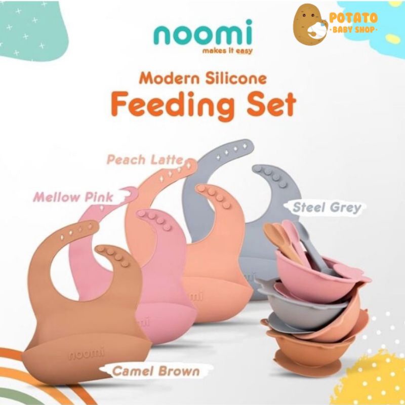 Noomi Feeding Set - Bowl Spoon Bib