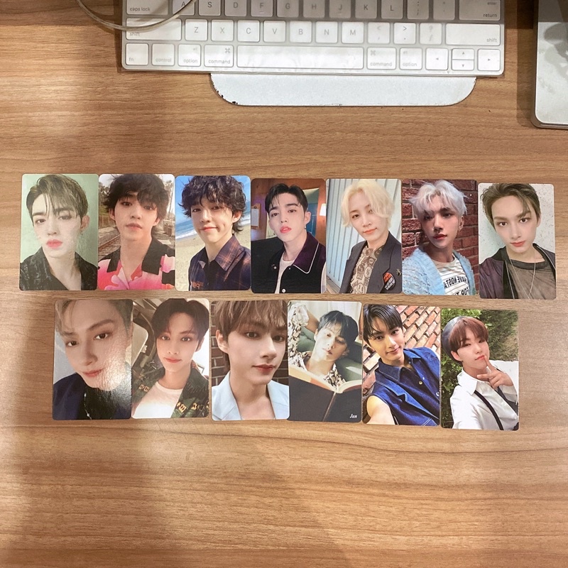 seventeen photocard pt1 (scoups jeonghan joshua jun hoshi henggarae hana dul set net an ode begin tr