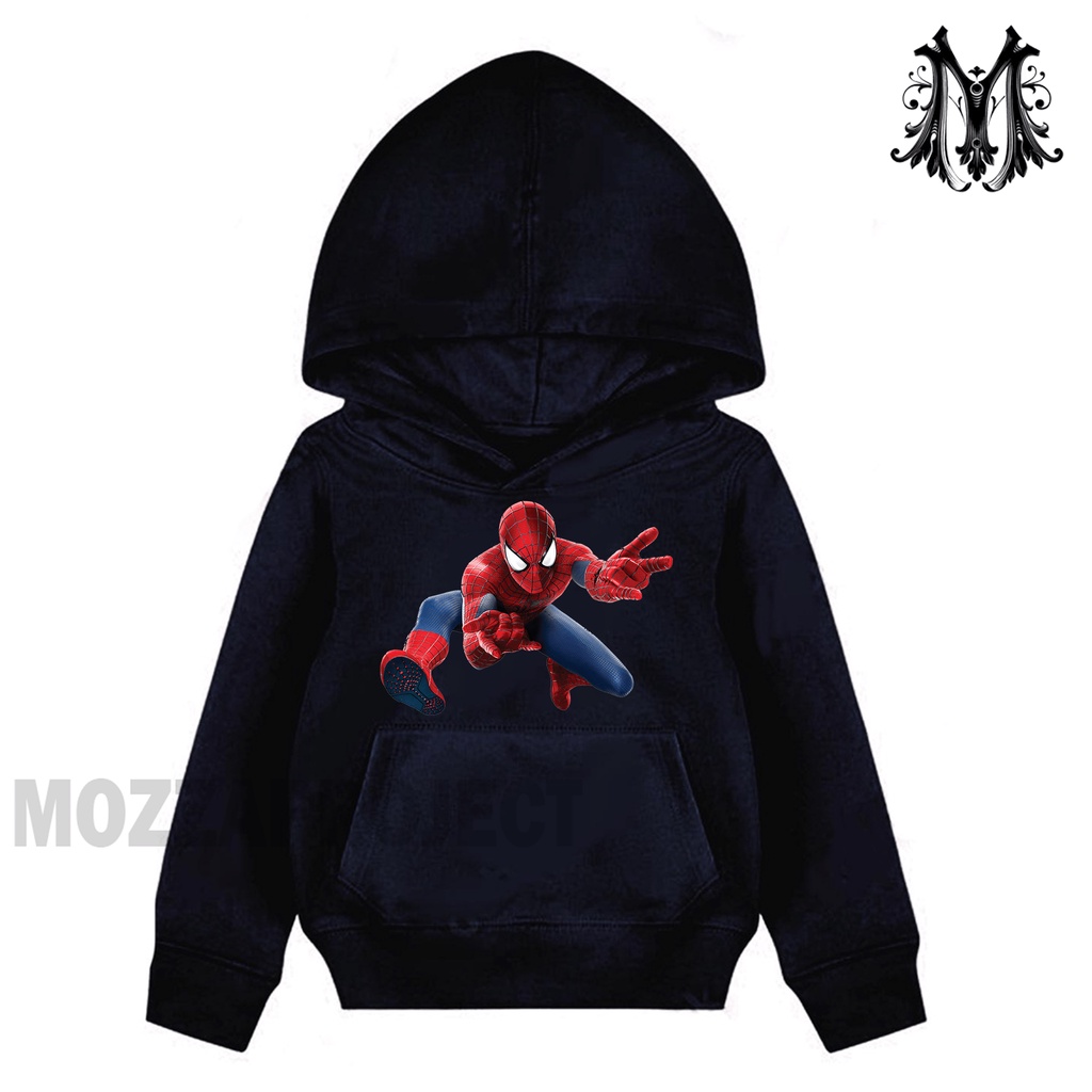 Hoodie Anak Laki Laki Dan Perempuan Spiderman Sweater Unisex