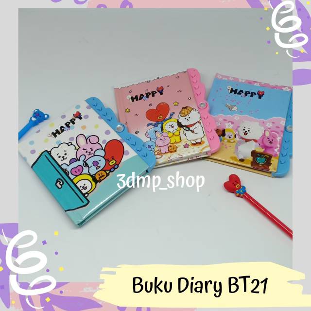 buku diary bt21 kpop