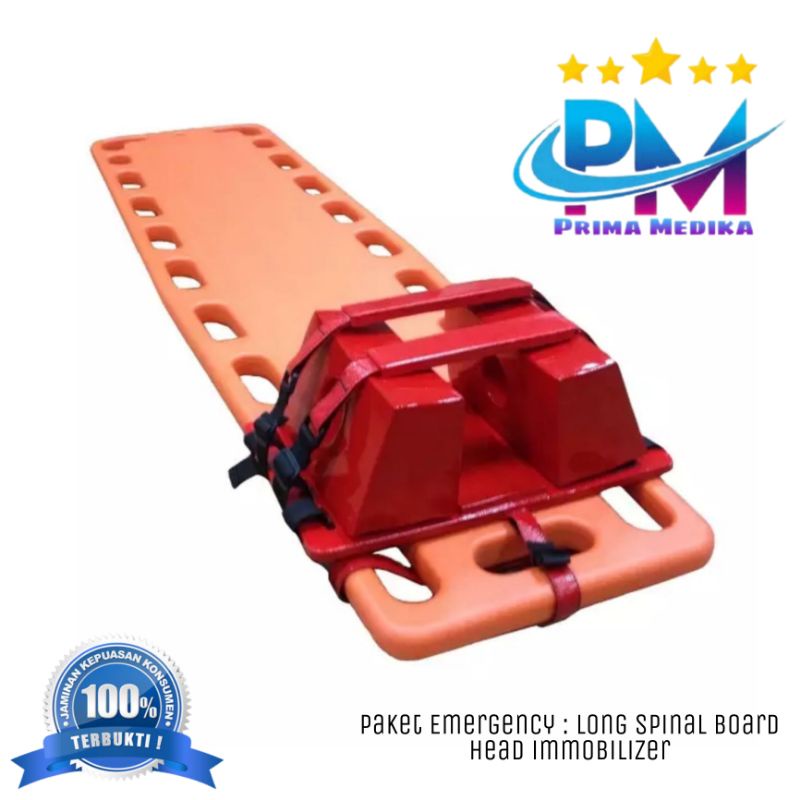 Jual Long spinal board & Head Immobilizer (Paket Emergency) Shopee