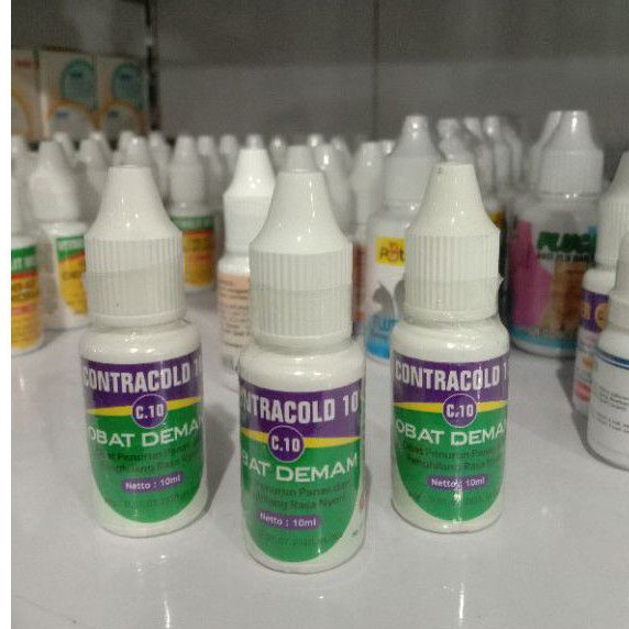 Contracold-10 Obat demam 10 ml Obat Demam/penurun panas Kucing Anjing