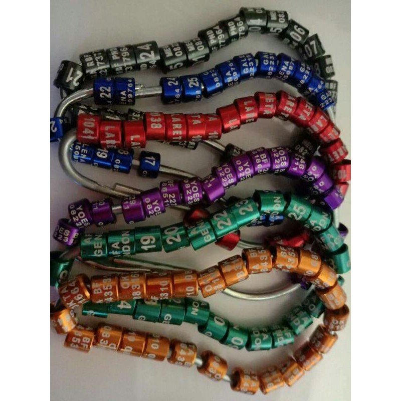 murah .. ring burung 6mm ut jalak suren,jalak Nias ,jalak kebo harga untuk 25biji ring model laser