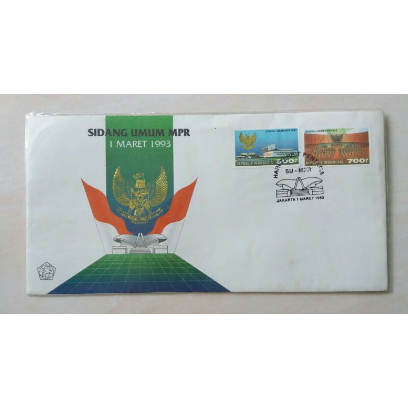 

SHP Sampul Hari Pertama seri Sidang Umum MPR, 1 Maret 1993-Filateli-Perangko-FDC
