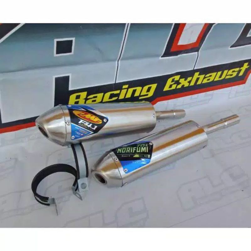 SILINCER FMF NORIFUMI KNALPOT SUZUKI TS 125 2 TAK FULL.STAINLESS