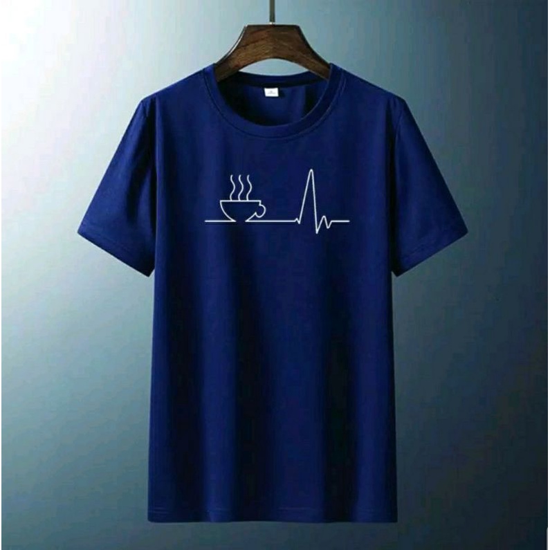 kaos Detak Kopi Dewasa Baju Kaos Pria/Wanita Distro Unisex COD