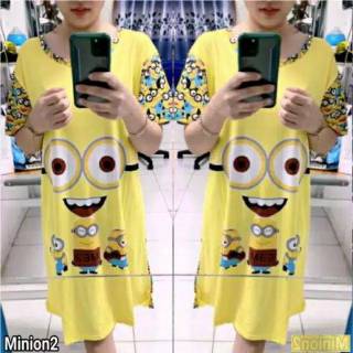  DASTER  KARAKTER DORAEMON  MINION Baju  Tidur Karakter 