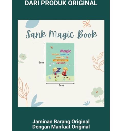 

정 1 set 4 Buku Sank Magic Pratice Book Buku Anak Belajar Menulis Buku Panduan Magic 3D