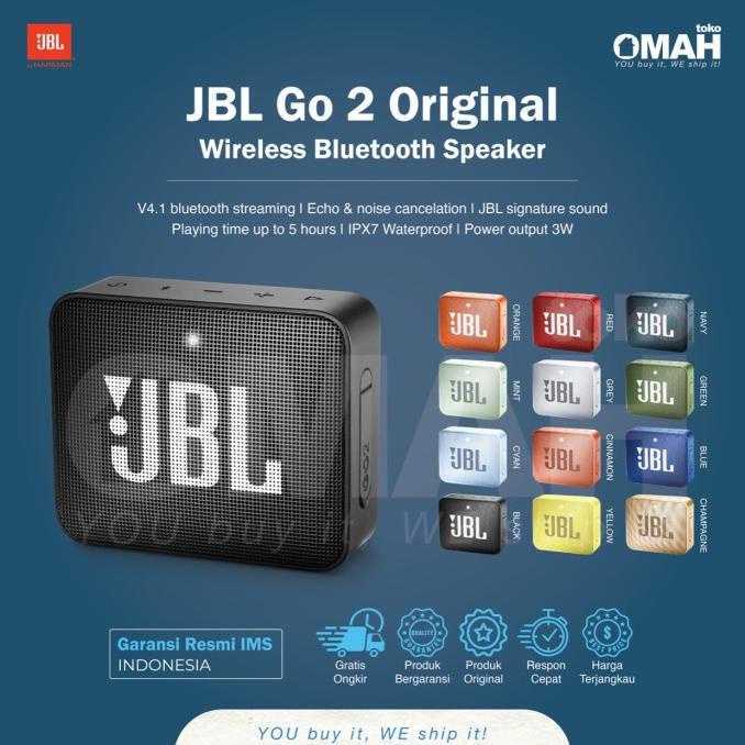 :<:<:<:<] JBL GO 2 Portable Bluetooth Speaker Original Garansi Resmi IMS