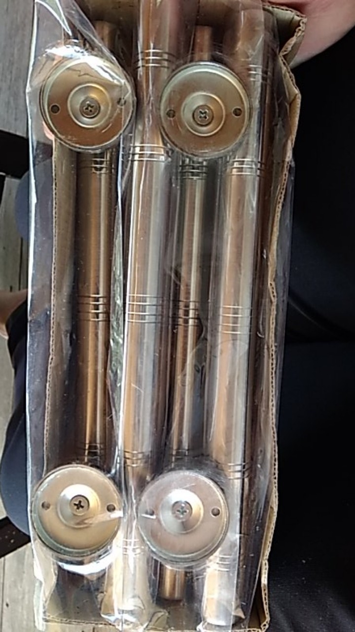 Handle Pintu Rumah Bulat 25 Cm Lis Dof Putih Tarikan Pintu Gagang Pintu Kunci Pintu 25 Cm Stainles