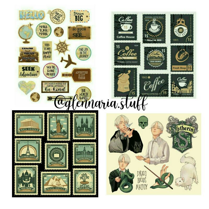 

stiker aesthetic tumblr MINI 10 x 10 cm /DIY journal /untuk scrabook