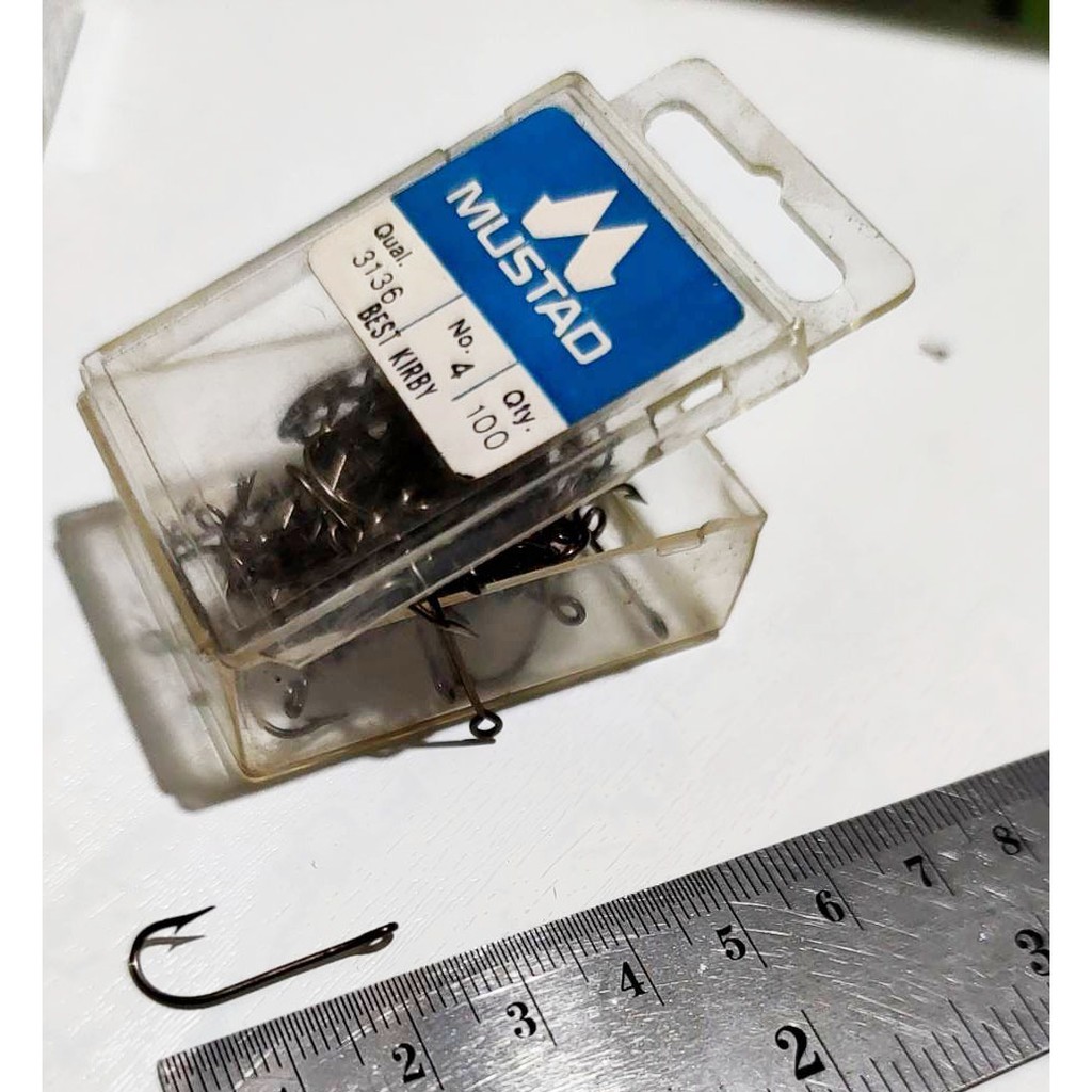 Kail Pancing / Mata Pancing No. 4 Merk Mustad 1 kotak 100 pcs