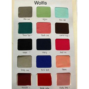 KAIN WOLFIS DELUXE LEBAR 150CM - harga per 0,5 meter