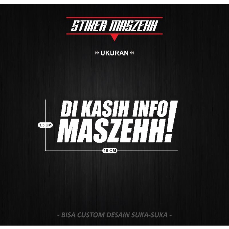 

Stiker Cutting Viral MASZEHH