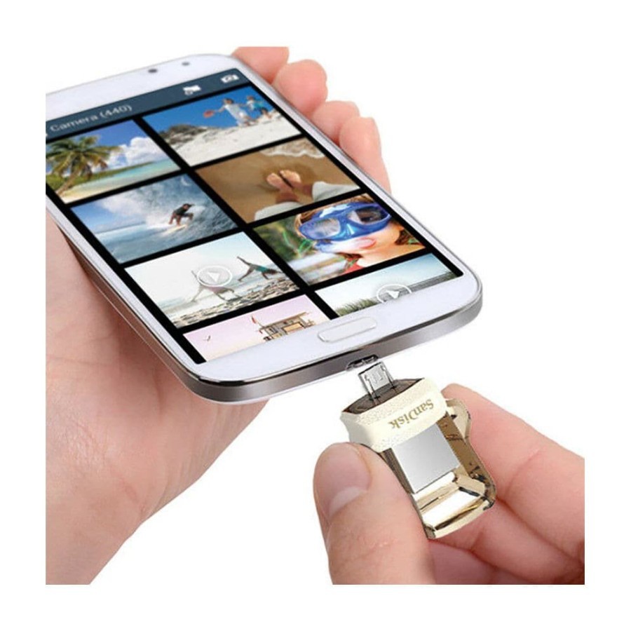 Flashdisk Sandisk OTG M3.0 GOLD 64gb