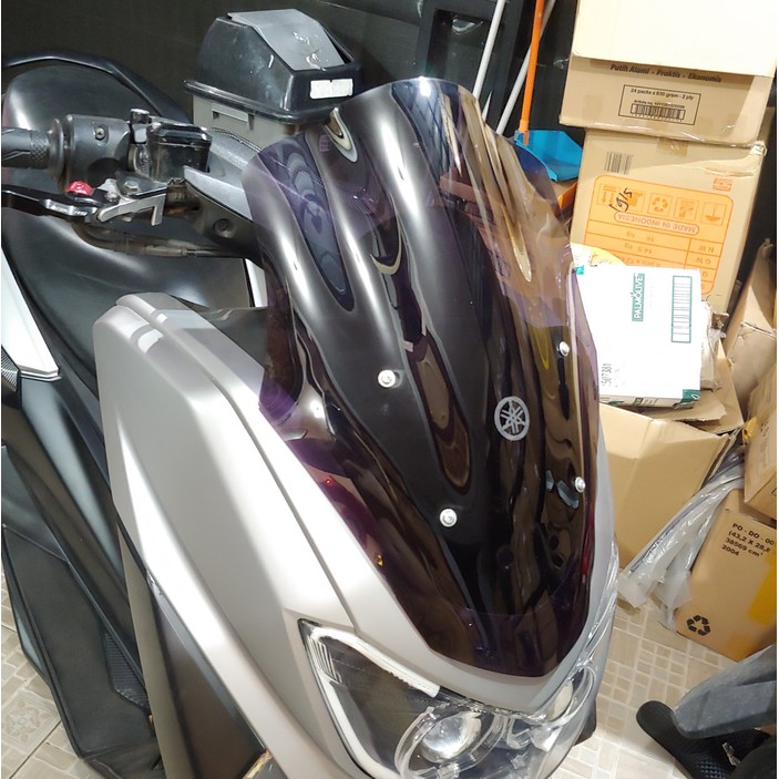 Windshield &amp; Visor Nmax Model Sporty Kaca Akriliik Tebal Tinggi 47Cm