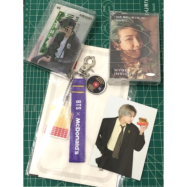 MERCHANDISE BTS CLEAR PHOTOCARD SET HYBE INSIGHT IN THE SOOP KEYRING MCDONALDS MCD Jungkook
