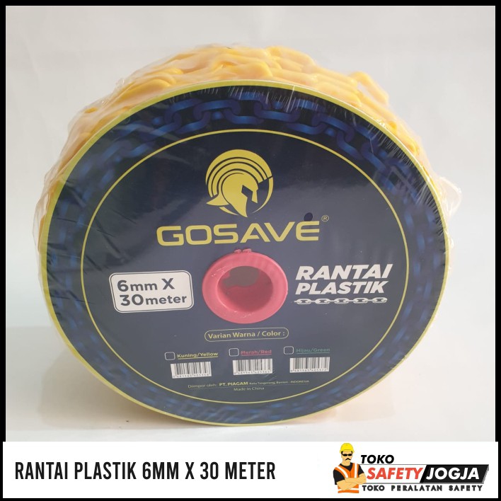 RANTAI PLASTIK 6MM X 30M SAFETY