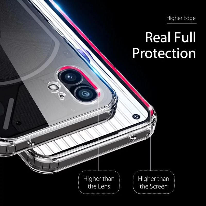 Case Nothing Phone (1) Crystal Clear Hybrid Casing Transparan