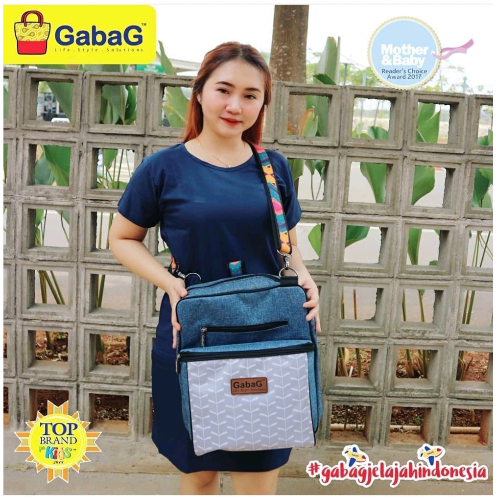 GABAG RYU Backpack Sling Cooler Thermal Bag Ransel Diaper Tas ASI Bayi - Free 2 Ice Gel Besar NEW !