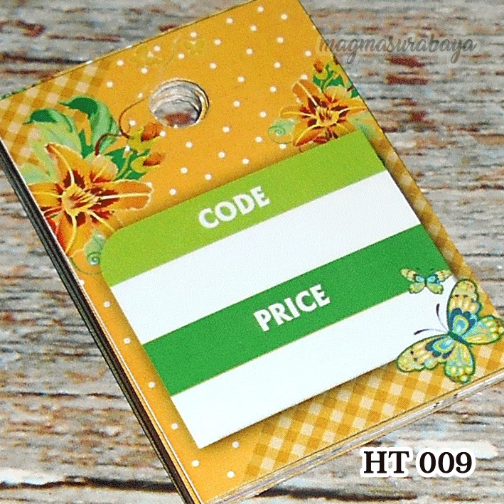 

LABEL HARGA - PRICE TAG - HANG TAG - VINTAGE-FLOWER