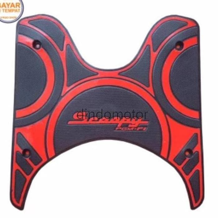 Karpet Motor Scoopy FI 2017 Scoopy Terbaru - Merah - Silver - Gold