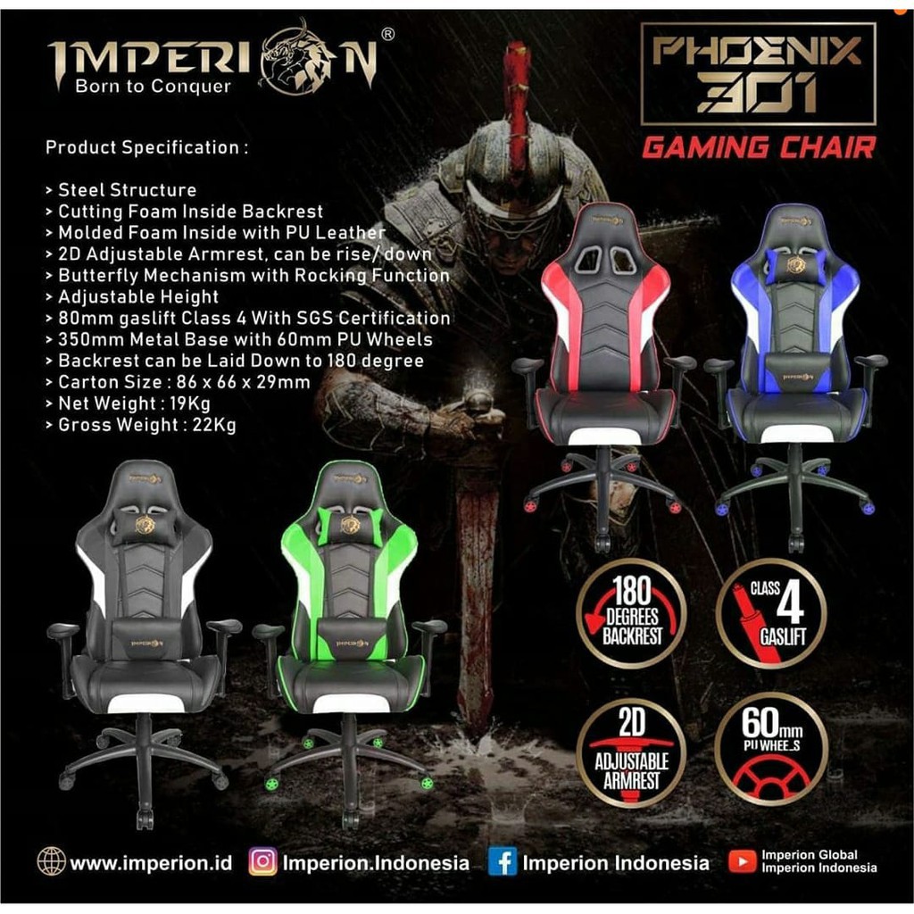 Kursi Gaming Imperion Phoenix 301 - Imperion Phoenix 301 Gaming chair