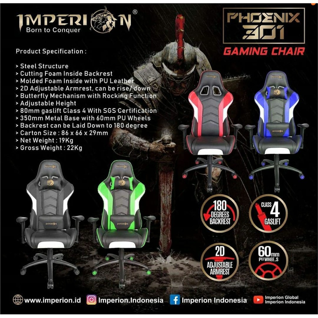 Kursi Gaming Imperion Phoenix 301 - Imperion Phoenix 301 Gaming chair