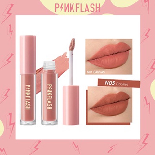 [TARABABYSTORE] PINKFLASH Matte Lipstik Lembut Tahan Lama Pelembab Pigmentasi Tinggi 24 Colors-ORIGINAL