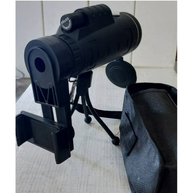 Teropong monocular 40 x 60 lensa optik zoom + holder hp dan tripod Teropong Monokular Smartphone Hiqh Quality 40 x 60 MOGE KL1040