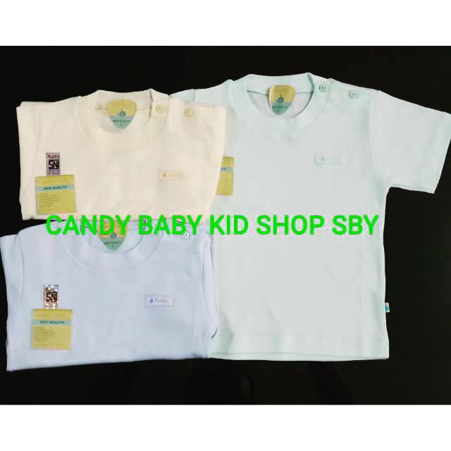 Oblong Gulon Kaos Atasan Bayi Ruby Baby M L XL Pendek Panjang 3 Warna Muda 3in1 Murah Halus Lembut