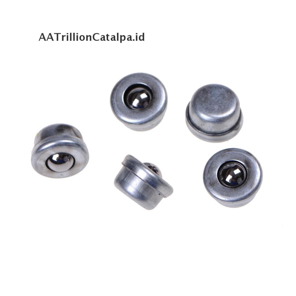 5pcs Roda Roller Ball Bearing Transfer Unit Conveyor Bahan Metal Warna Silver Diameter 8mm