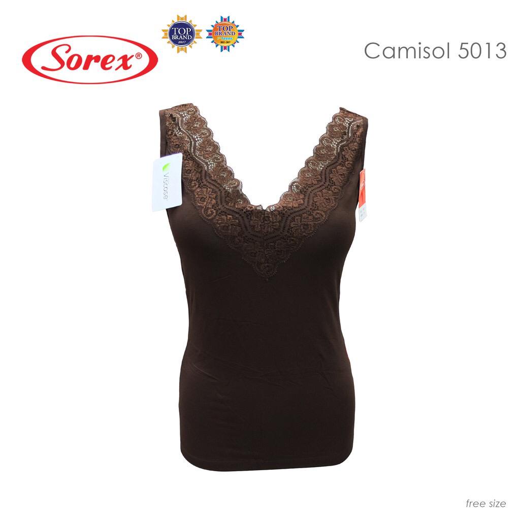 TANKTOP CAMISOL SINGLET SOREX 5013 RENDA VISCOSE LACEY  - SOREX KAMISOL RENDA SUPER LEMBUT BAHAN BAMBUU BAMBOO - ATASAN WANITA RENDA SOREX - CAMISOL BRUKAT BUNGA KATUN DINGIN - ARA98STOREr