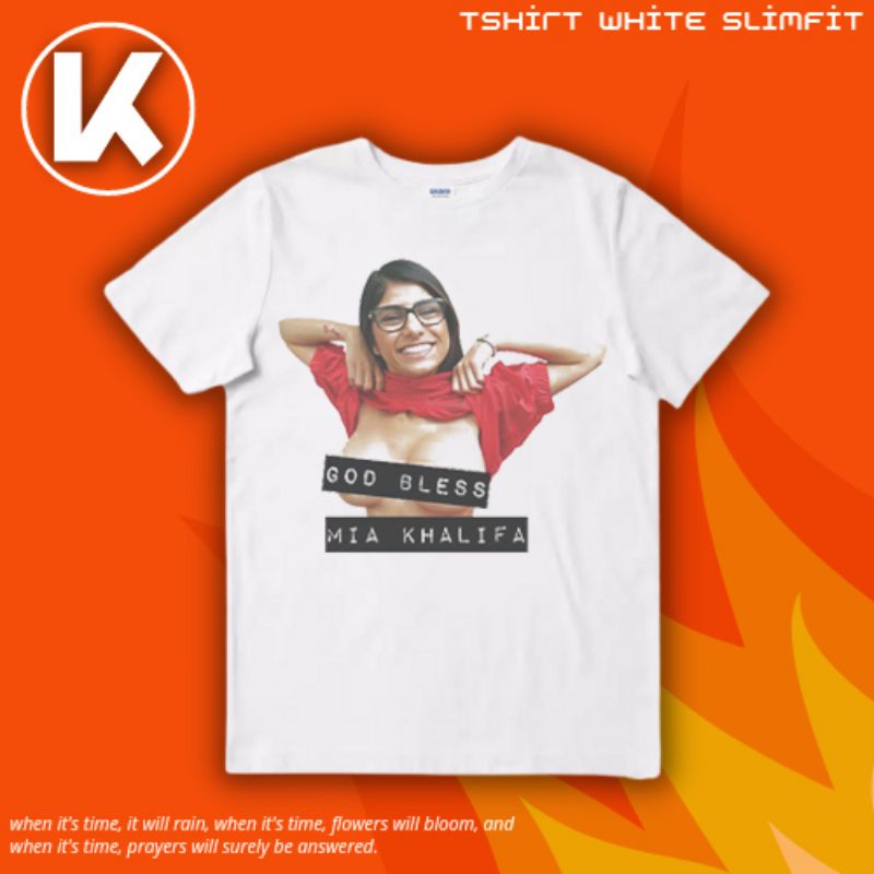 KAOS MIA KHALIFA GOD BLESS | KAOS | T SHIRT | MIA KHALIFA